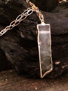 Lace Agate (Brown/Clear) Pendant
