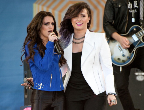 Cher Lloyd and Demi Lovato on Good Morning America
